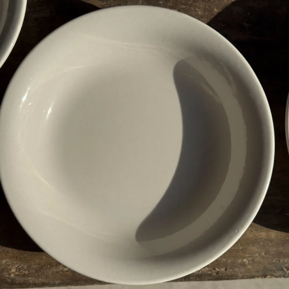 Assiettes au quotidien - Lot de 5 assiettes blanches creuses épaisses pas de marque D21,5 - OFFICE OBJETS
