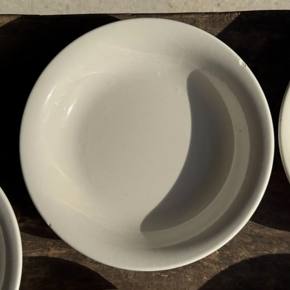 Assiettes au quotidien - Lot de 5 assiettes blanches creuses épaisses pas de marque D21,5 - OFFICE OBJETS