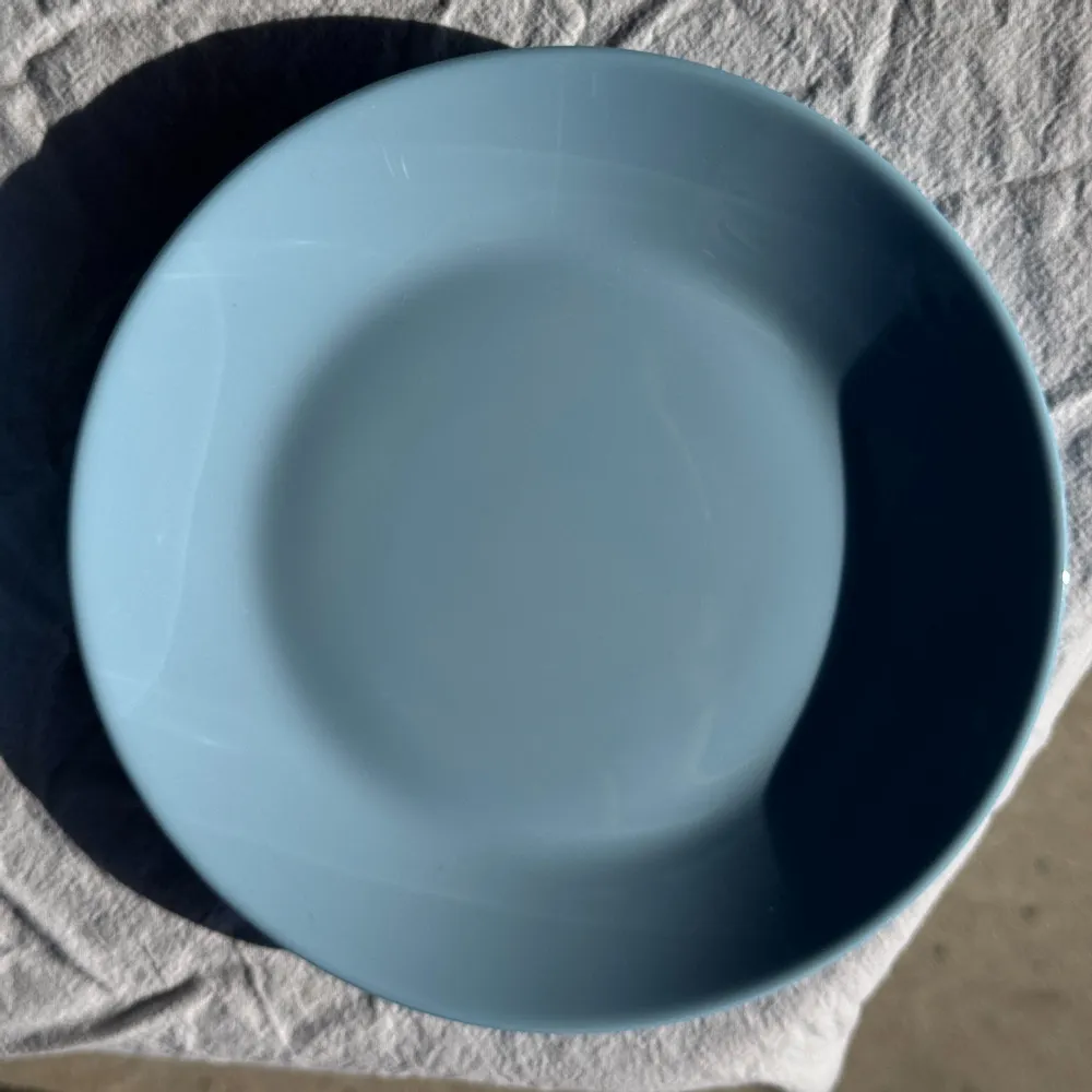 Everyday plates - Set of 6 small vintage blue dessert plates D18 (2) - OFFICE OBJETS