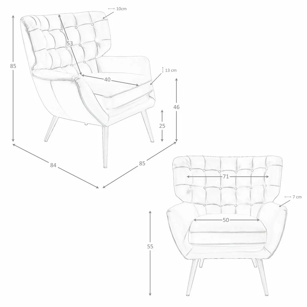 Fauteuils - Fauteuil Chester cuir marron foncé - ANGEL CERDÁ