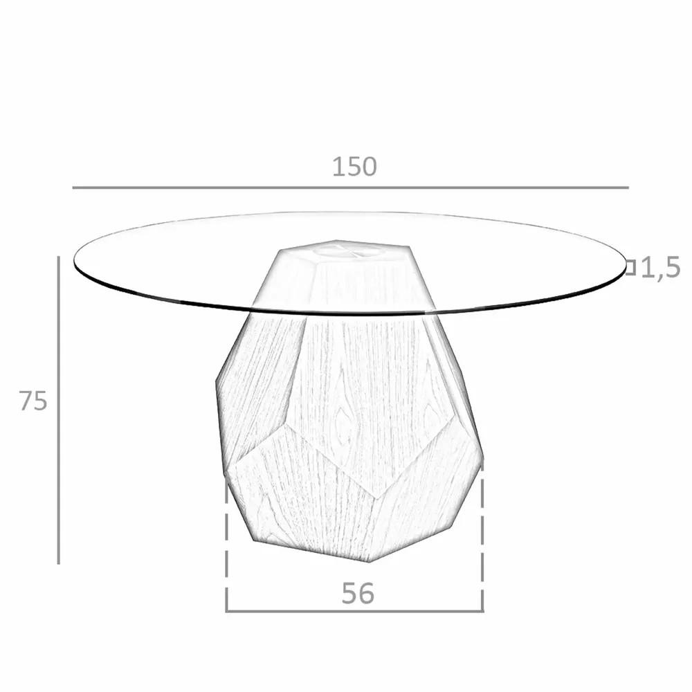 Dining Tables - Round walnut dining table - ANGEL CERDÁ