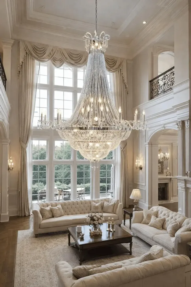 Suspensions - Grand lustre empire 0902 - CRISTALUX  LIGHTING DESIGN