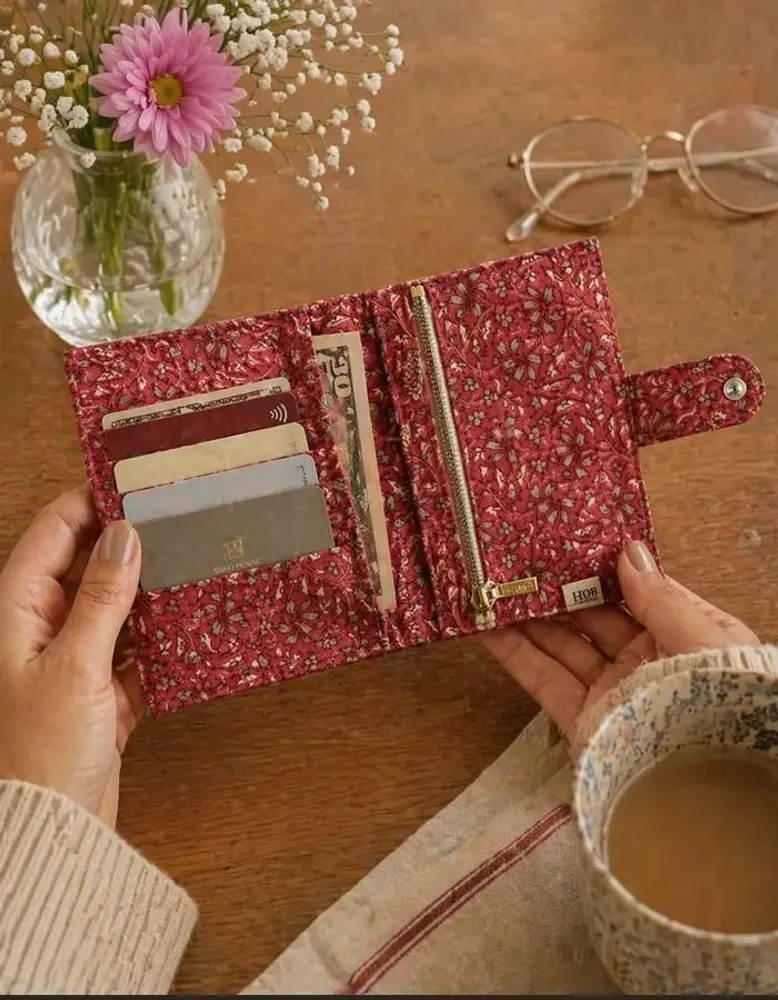 Bags and totes - Zero-waste sari wallet - I WAS A SARI