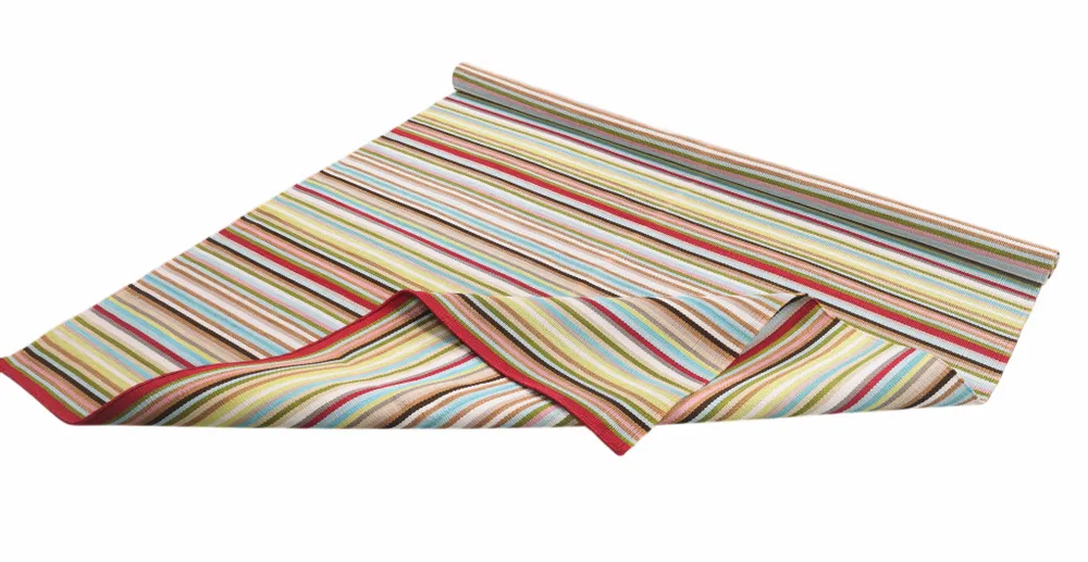 Contemporary carpets - Hand woven Polyester rug, Lines - Multi - NUZRAT CARPET EMPORIOUM