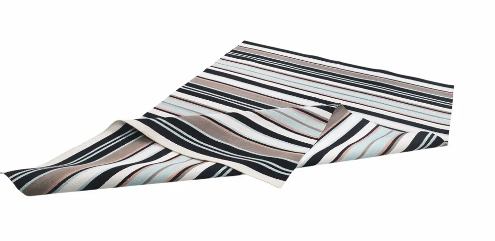 Contemporary carpets - Hand woven Polyester rug, Streak - Black/white - NUZRAT CARPET EMPORIOUM