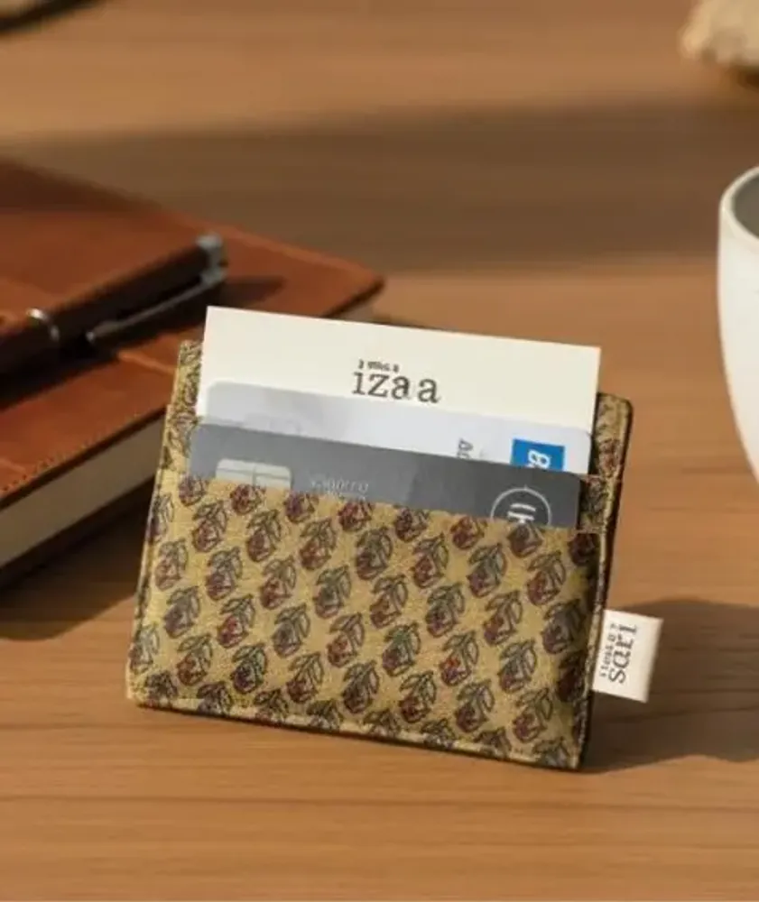 Bags and totes - Upcycled sari card holder - I WAS A SARI