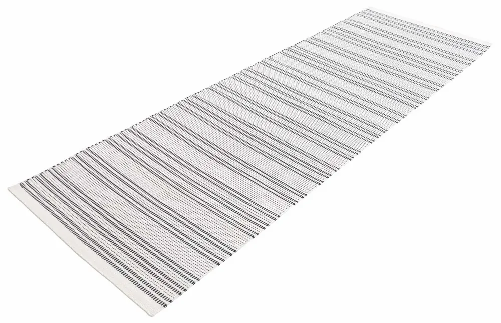 Contemporary carpets - Hand woven Polyester rug, Starlines - Black/white - NUZRAT CARPET EMPORIOUM