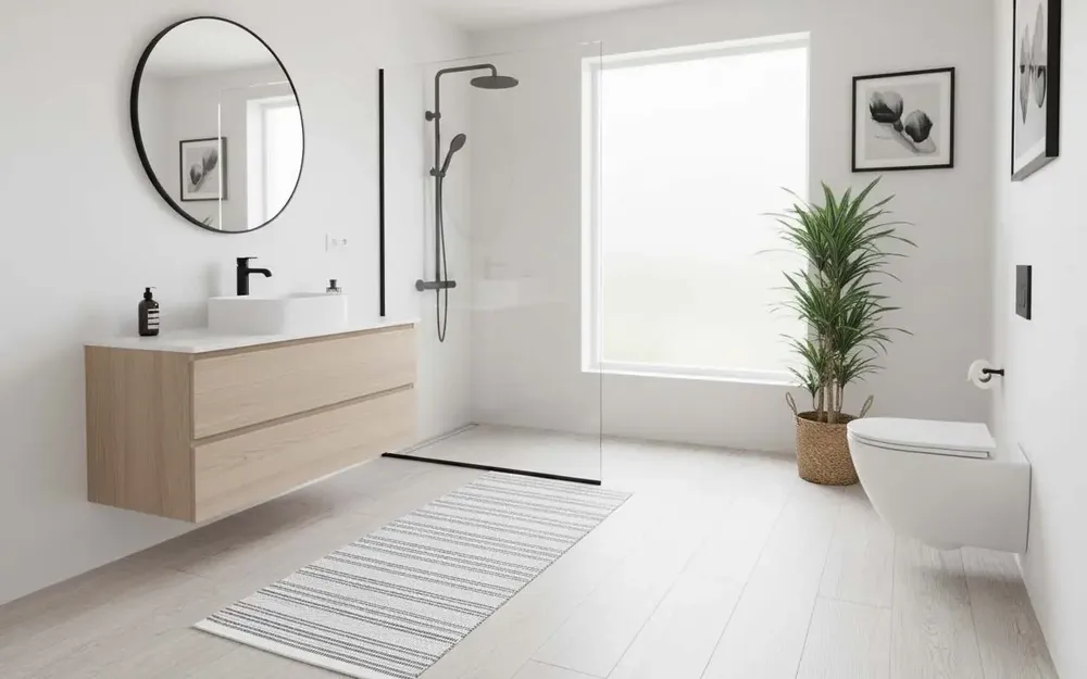 Contemporary carpets - Hand woven Polyester rug, Starlines - Black/white - NUZRAT CARPET EMPORIOUM