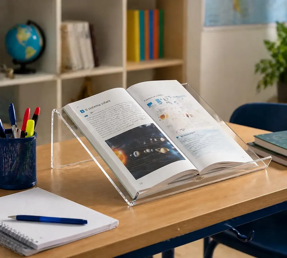 Objets personnalisables - Lutrin de table en plexiglass transparent - DEBORACARLUCCI