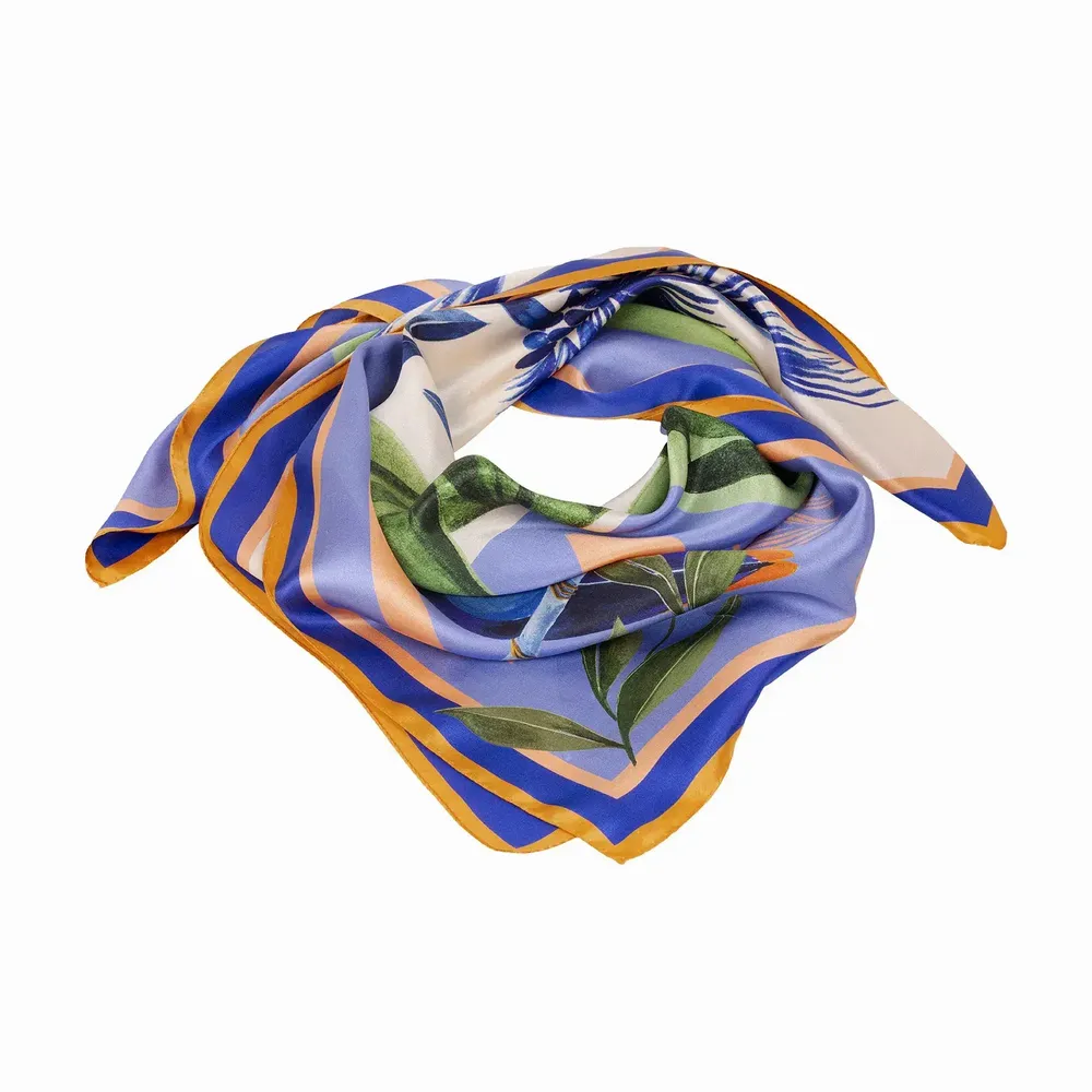Foulards et écharpes - Crocodile go to sleep Silk Scarf | 90x90 cm - ELCIELA