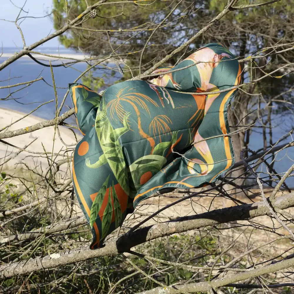 Foulards et écharpes - Jungle Dreams Foulard en soie | 90x90 cm - ELCIELA