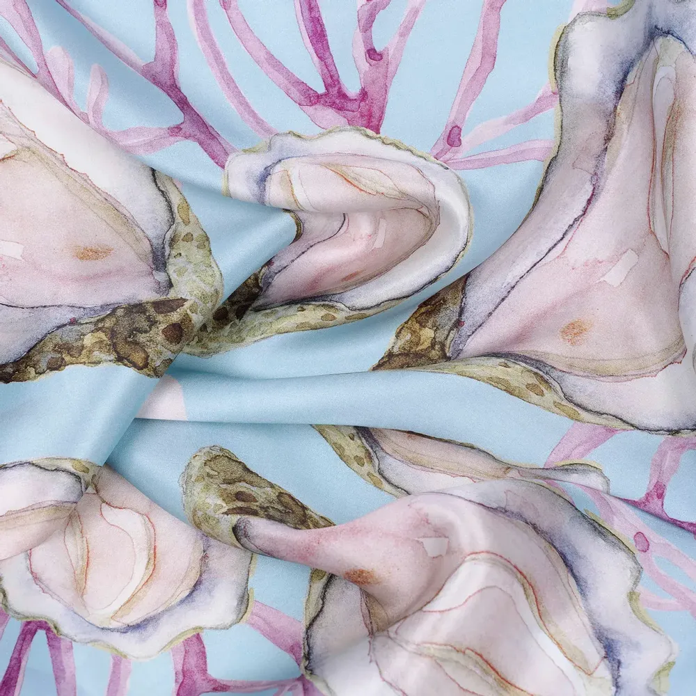 Foulards et écharpes - Marseille Summer Foulard en soie | 90x90 cm - ELCIELA