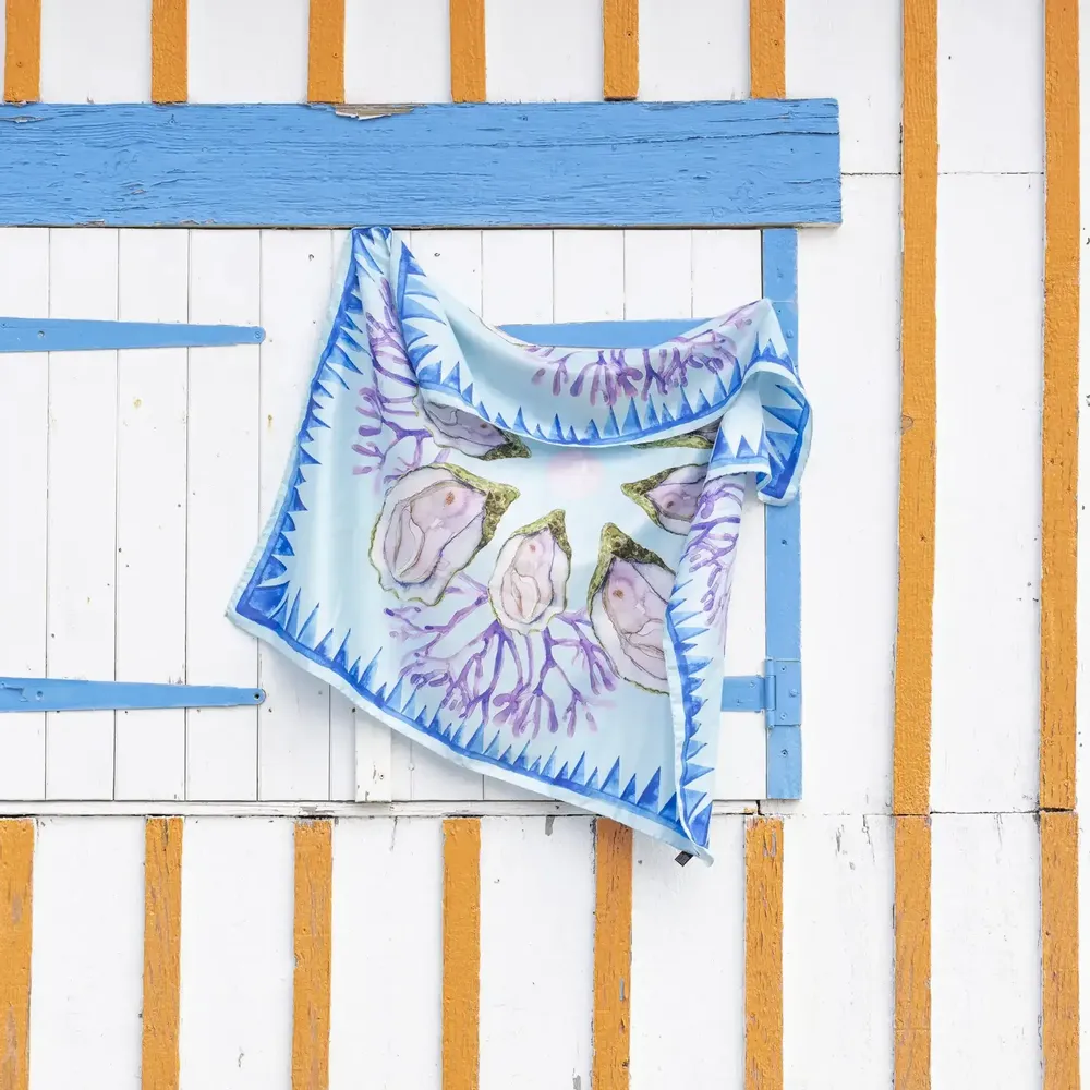 Foulards et écharpes - Marseille Summer Foulard en soie | 90x90 cm - ELCIELA