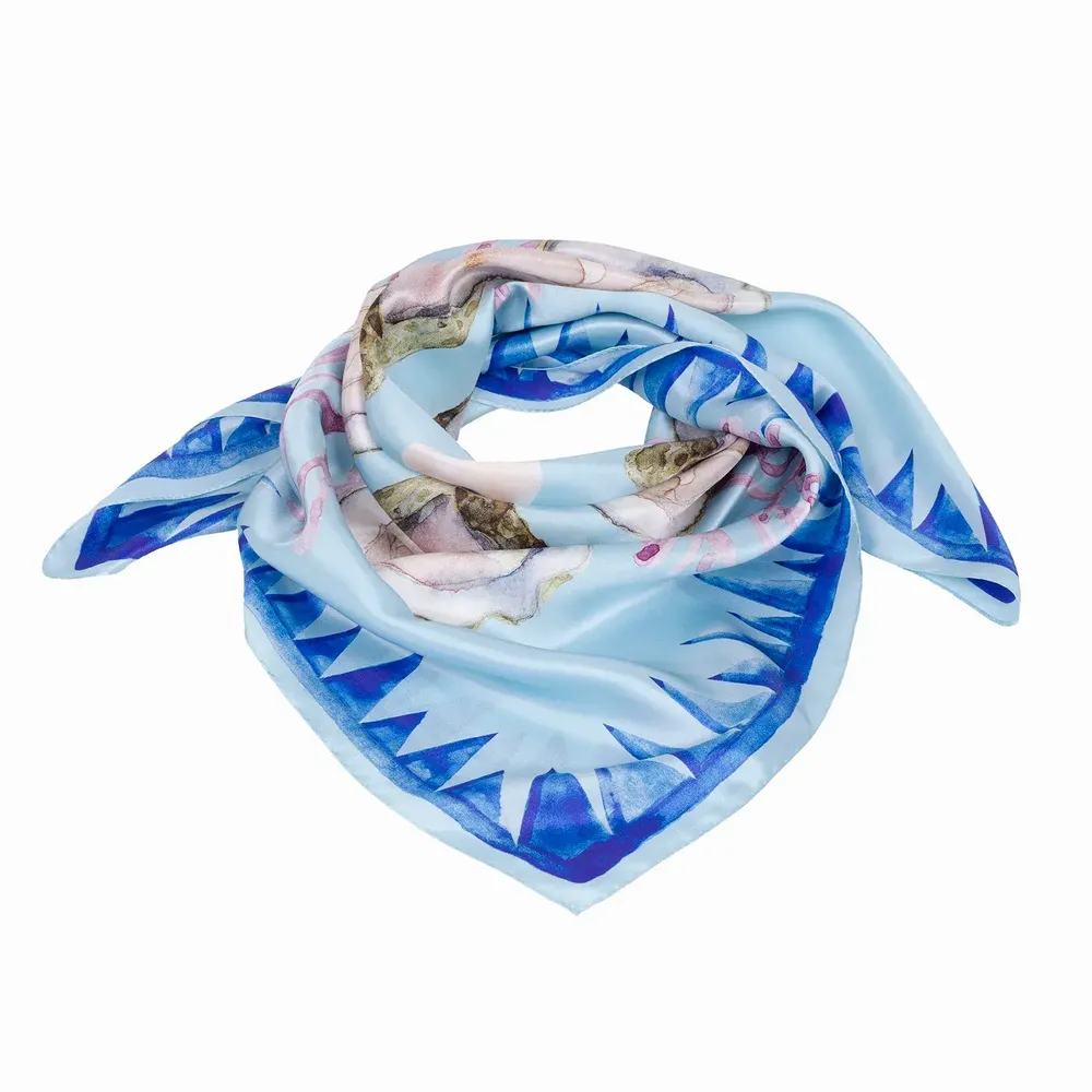 Foulards et écharpes - Marseille Summer Foulard en soie | 90x90 cm - ELCIELA