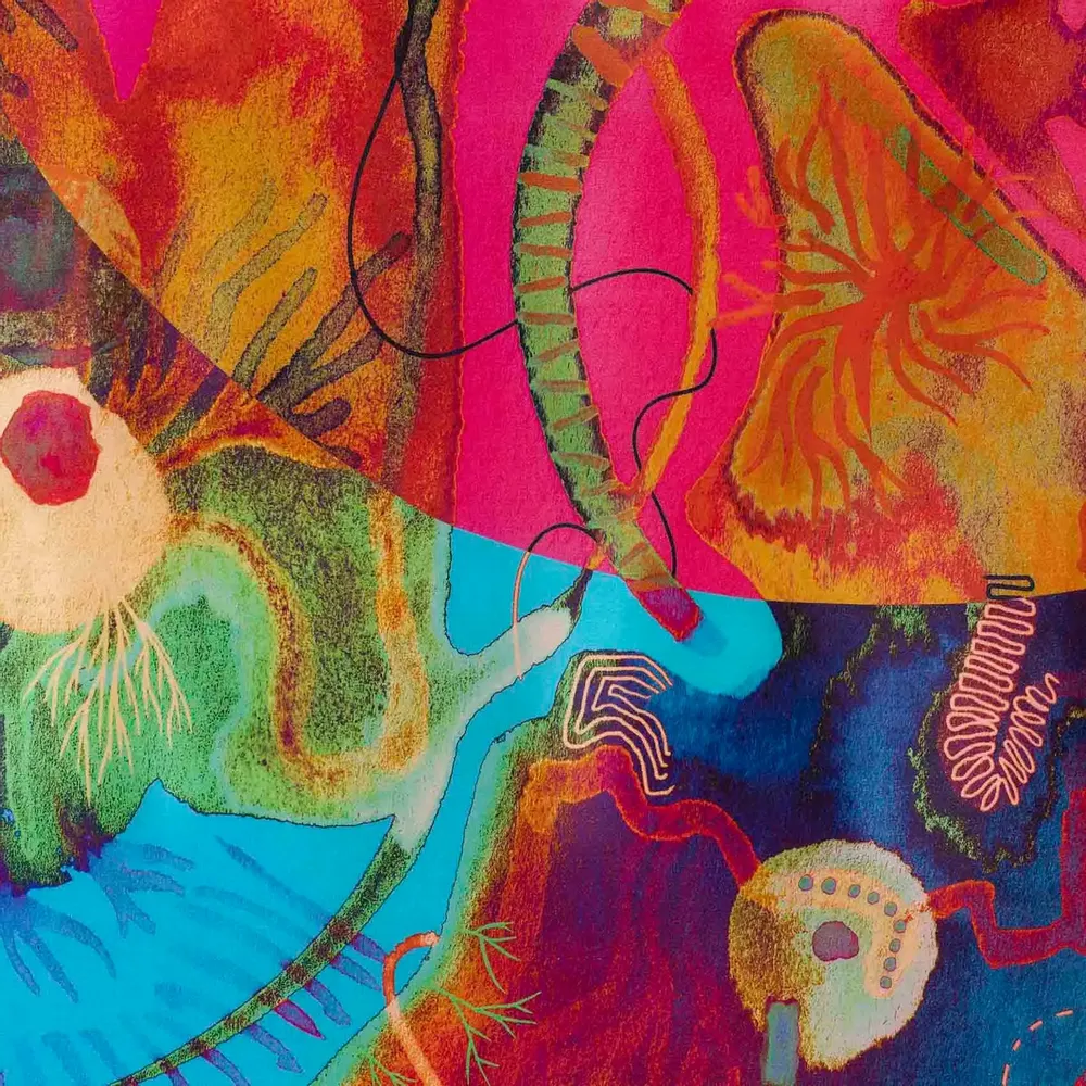 Foulards et écharpes - Summer Coast Foulard en soie | 90x90 cm - ELCIELA