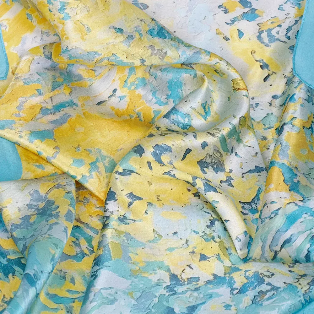 Foulards et écharpes - Breath Foulard en soie | 90x90 cm - ELCIELA