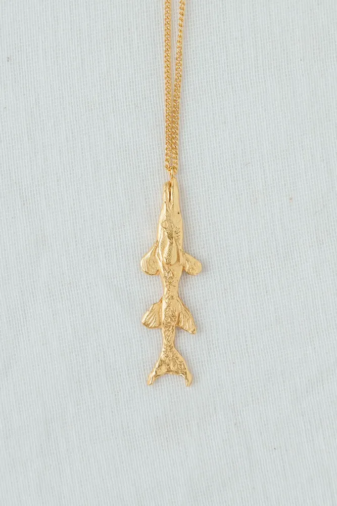 Jewelry - Barracuda fish Pendant Necklace - CÂPÂ JEWELRY