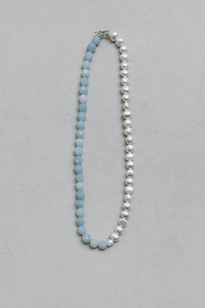 Jewelry - Chalcedony & Pearl Beaded Necklace - CÂPÂ JEWELRY