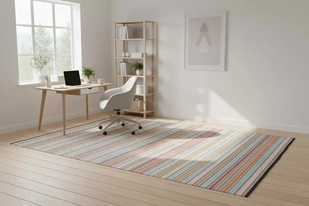 Contemporary carpets - Hand woven Polyester rug, Pulito - Multi - NUZRAT CARPET EMPORIOUM