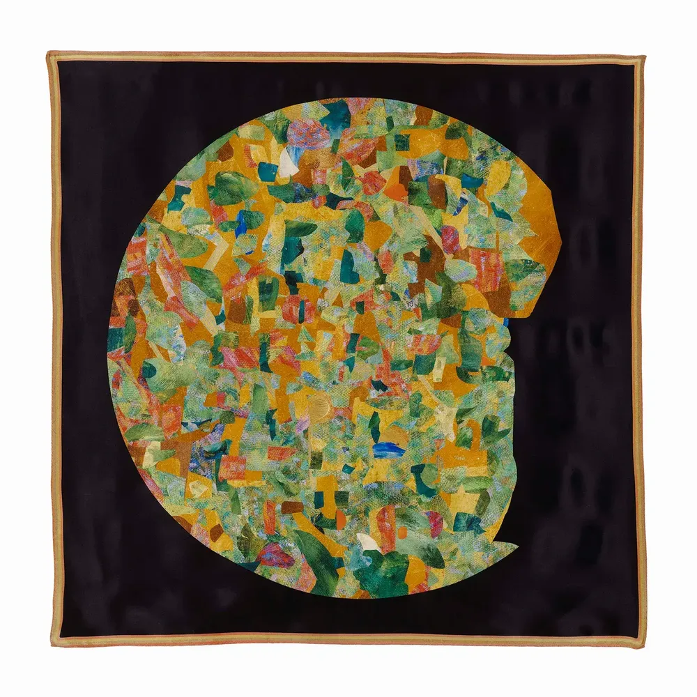 Foulards et écharpes - Le village Foulard en soie | 90x90 cm - ELCIELA