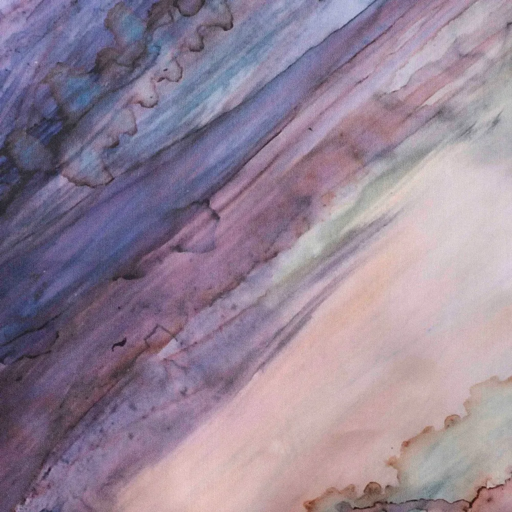 Foulards et écharpes - Purple Lucky Stone Foulard en soie | 90x90 cm - ELCIELA