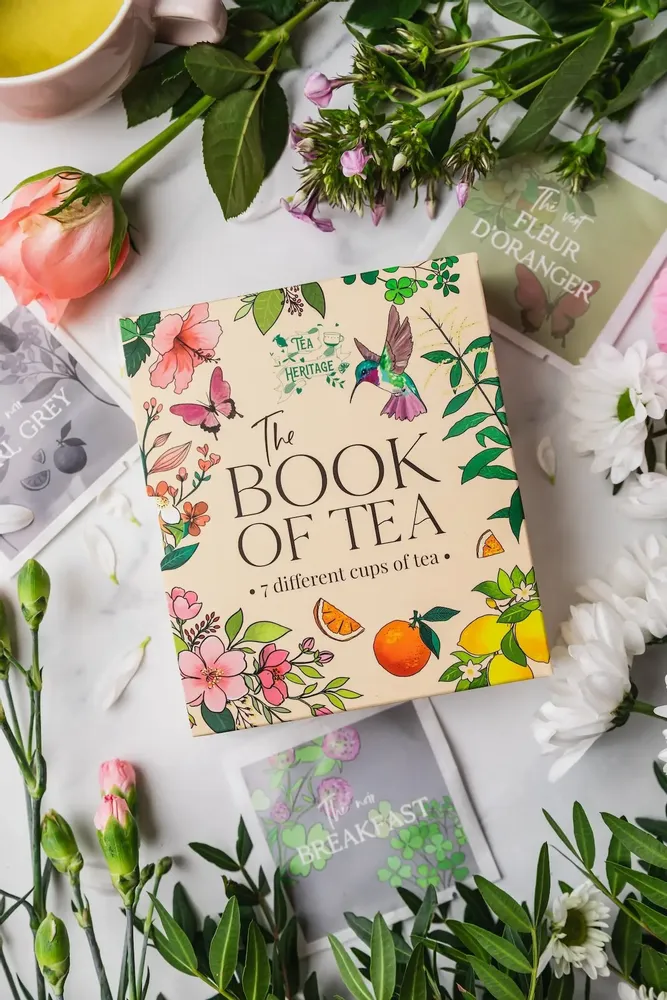 Café et thé - Coffret Le livre du thé - 7 sachets de thé journaliers - TEA HERITAGE