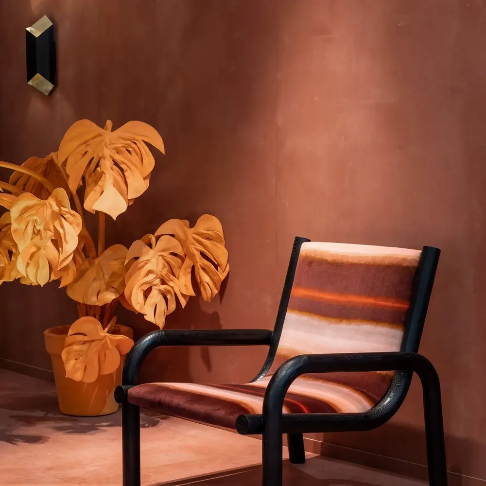 Chambres d'hôtels - Applique murale Origami en Laiton Brossé et Laqué Noir Mat - DUISTT