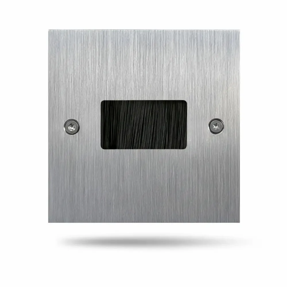 Decorative objects - Initial - Brushed Stainless Steel 80x80 Wire Outlet - 6IXTES