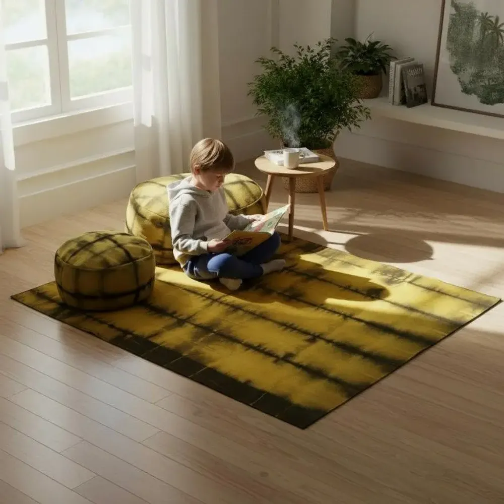 Contemporary carpets - The Hand Woven - Dyed Wool Rug Series - BD 1034 - NUZRAT CARPET EMPORIOUM