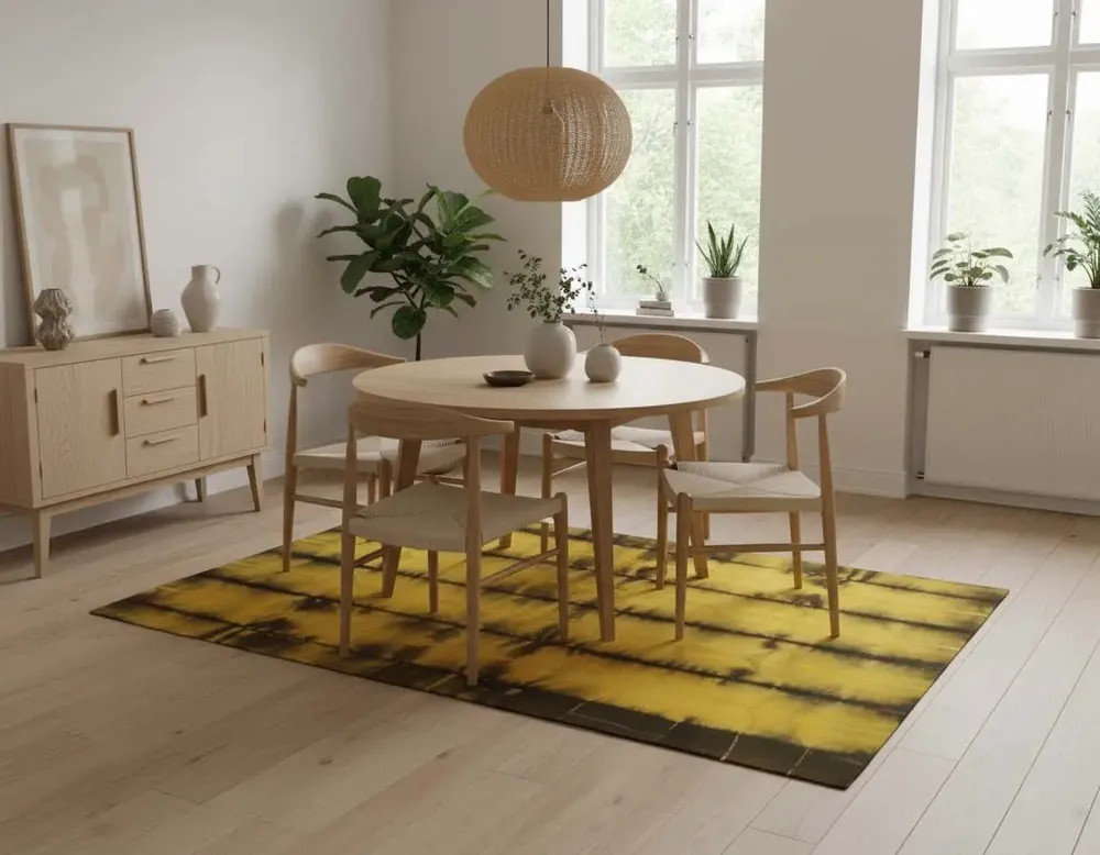 Contemporary carpets - The Hand Woven - Dyed Wool Rug Series - BD 1034 - NUZRAT CARPET EMPORIOUM