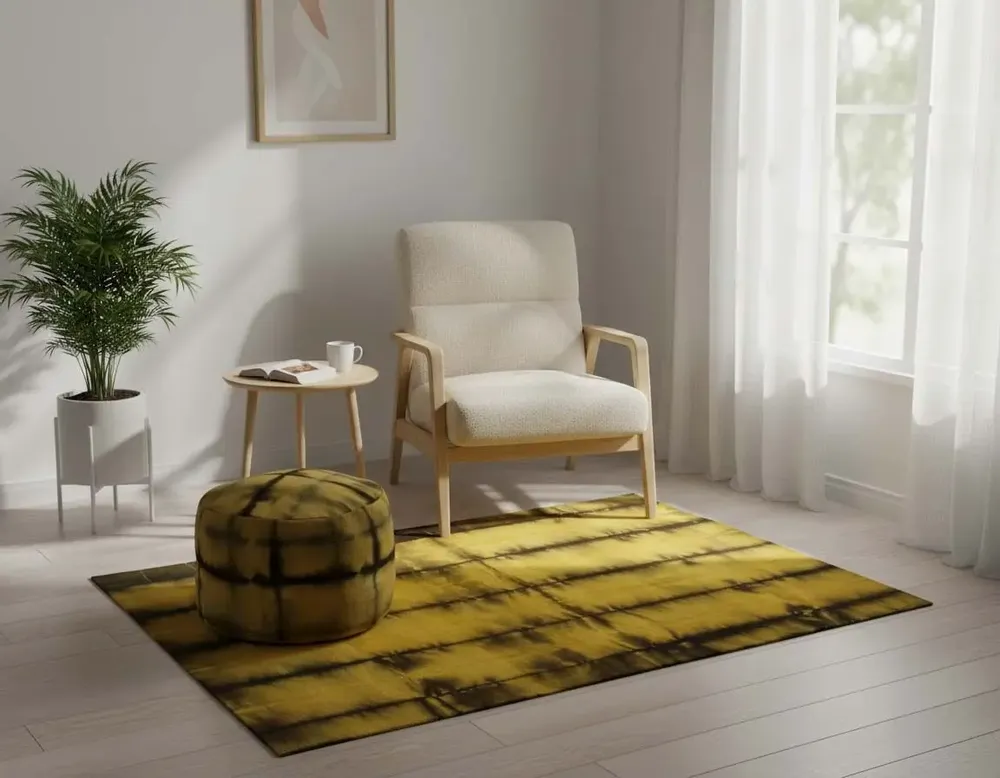 Contemporary carpets - The Hand Woven - Dyed Wool Rug Series - BD 1034 - NUZRAT CARPET EMPORIOUM