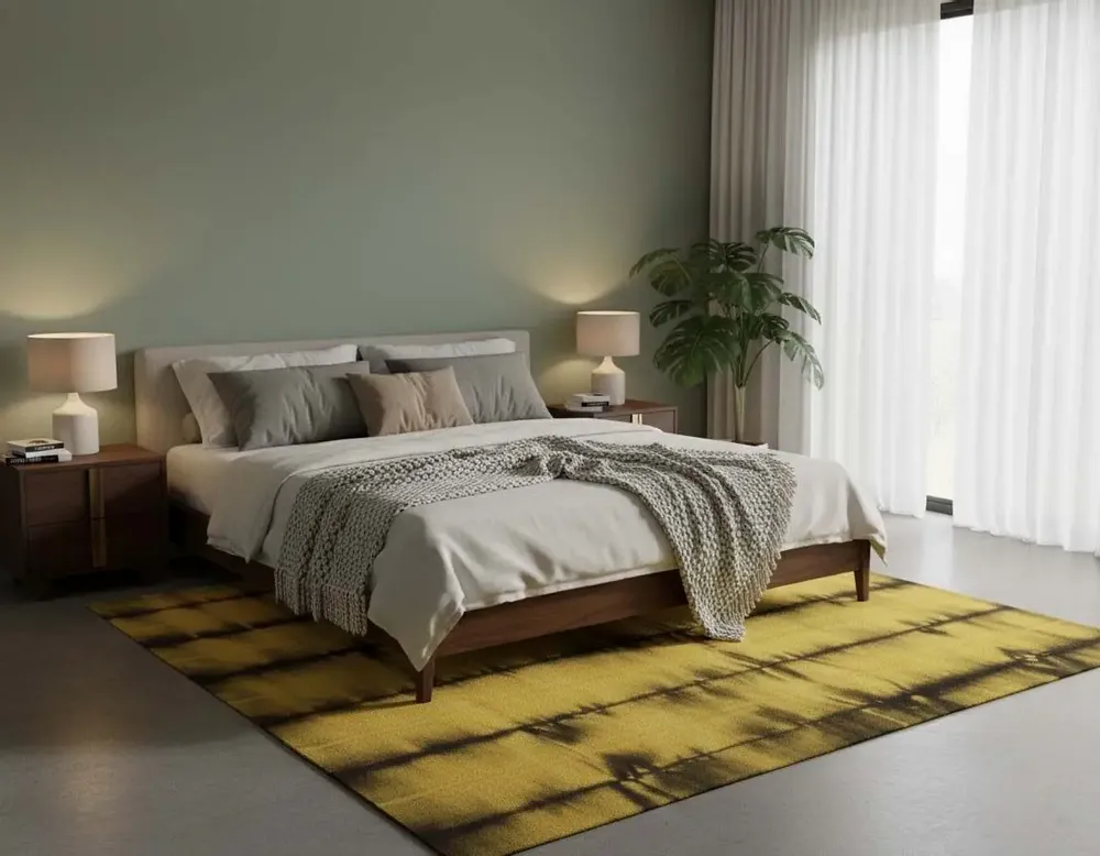 Contemporary carpets - The Hand Woven - Dyed Wool Rug Series - BD 1034 - NUZRAT CARPET EMPORIOUM