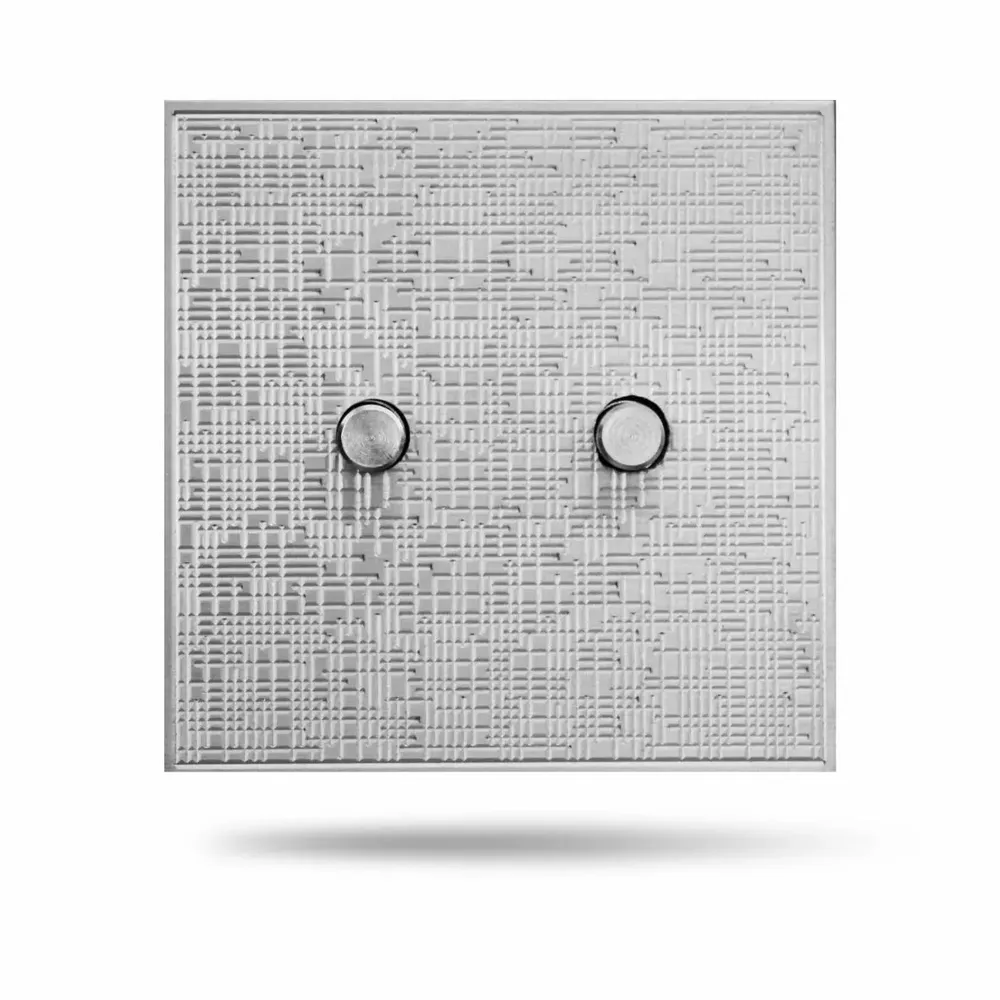 Decorative objects - Elite - Brass - 2 round push buttons - 80x80 - 6IXTES