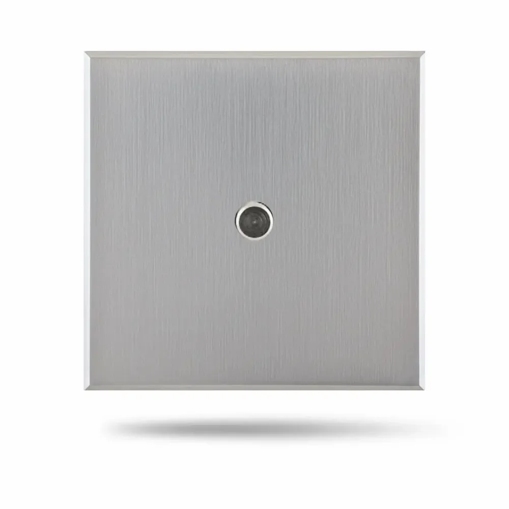 Objets de décoration - Trinity nickel brossé 1 Bouton rond poussoir 80x80 - 6IXTES