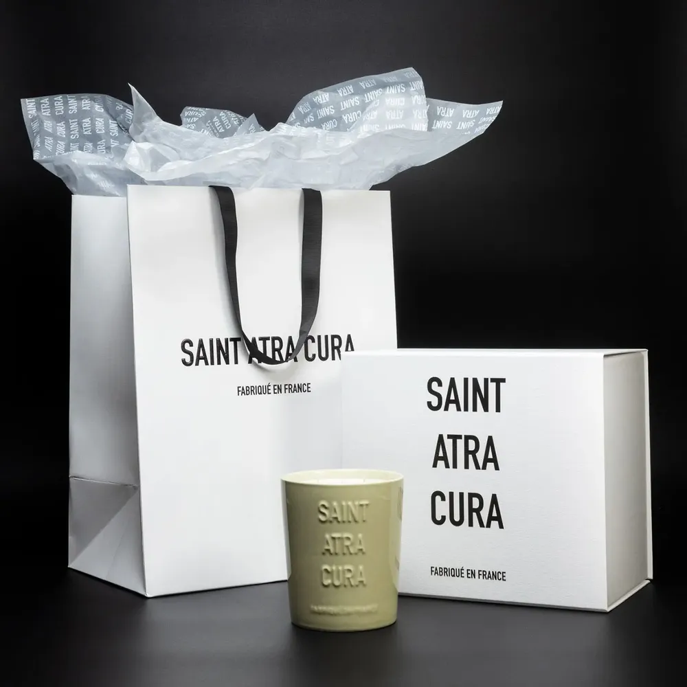 Cadeaux - Grande Bougie - Cyprès Bergamote - SAINT ATRA CURA