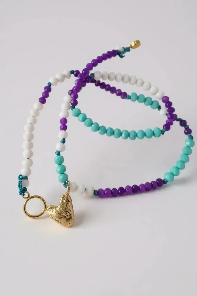 Jewelry - Heart Beaded Necklace - CÂPÂ JEWELRY