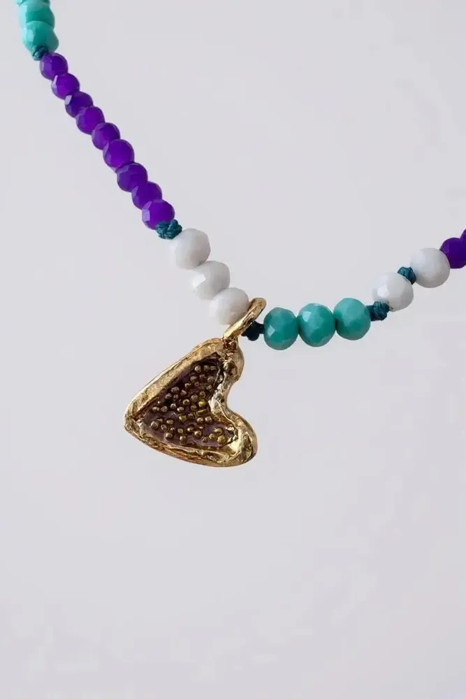 Jewelry - Heart Beaded Necklace - CÂPÂ JEWELRY