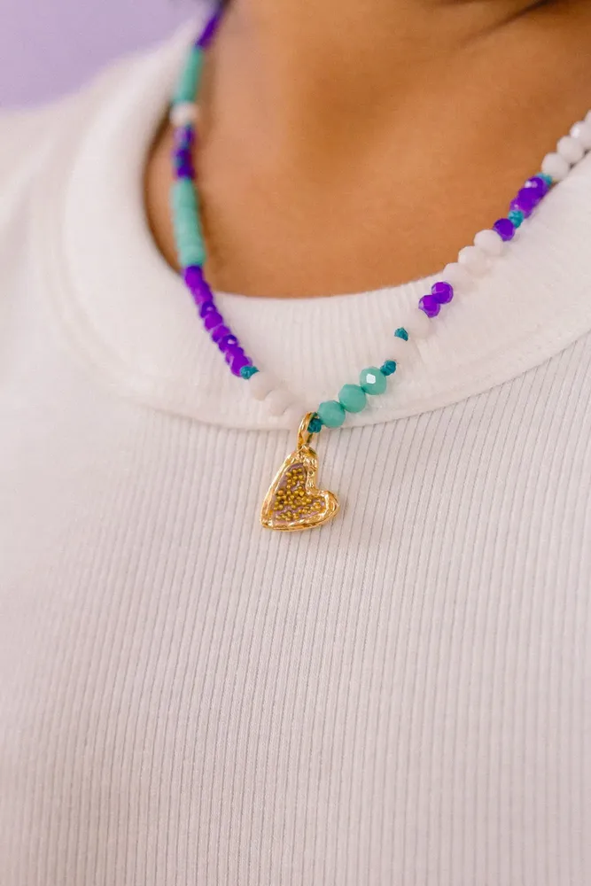 Jewelry - Heart Beaded Necklace - CÂPÂ JEWELRY