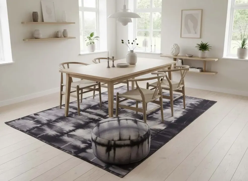 Contemporary carpets - The Hand woven - Dyed Wool Rug Series - BD 1029 - NUZRAT CARPET EMPORIOUM