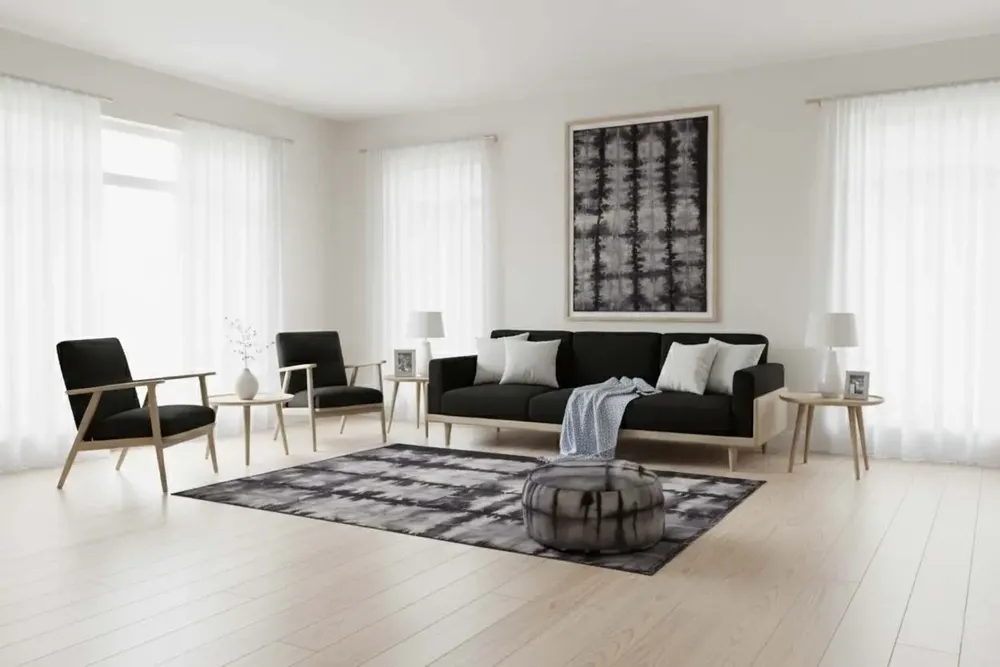 Contemporary carpets - The Hand woven - Dyed Wool Rug Series - BD 1029 - NUZRAT CARPET EMPORIOUM