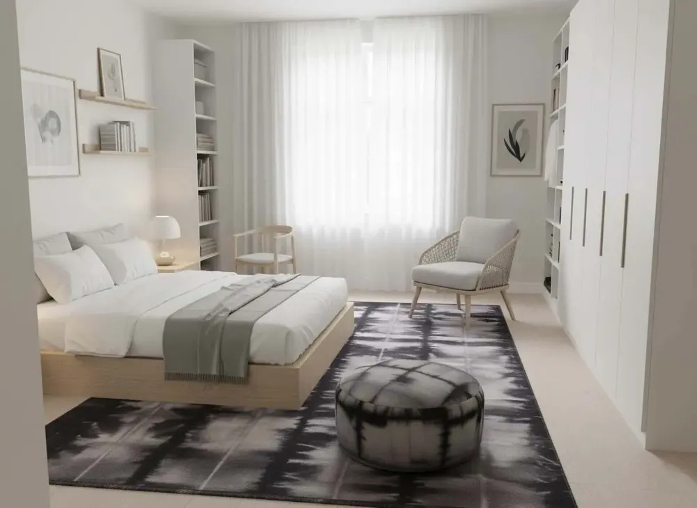 Contemporary carpets - The Hand woven - Dyed Wool Rug Series - BD 1029 - NUZRAT CARPET EMPORIOUM