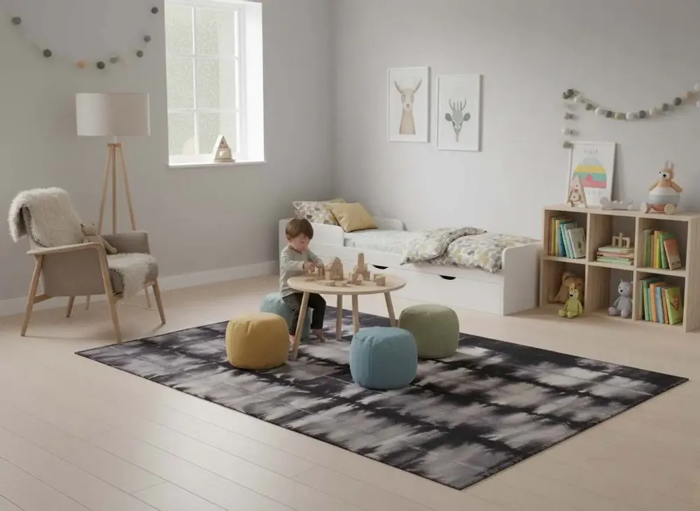 Contemporary carpets - The Hand woven - Dyed Wool Rug Series - BD 1029 - NUZRAT CARPET EMPORIOUM