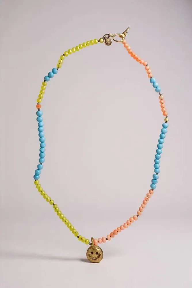 Jewelry - Happy Face Beaded Necklace - CÂPÂ JEWELRY