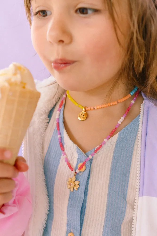 Jewelry - Happy Face Beaded Necklace - CÂPÂ JEWELRY