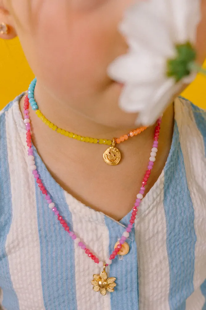 Jewelry - Daisy Flower Beaded Necklace - CÂPÂ JEWELRY