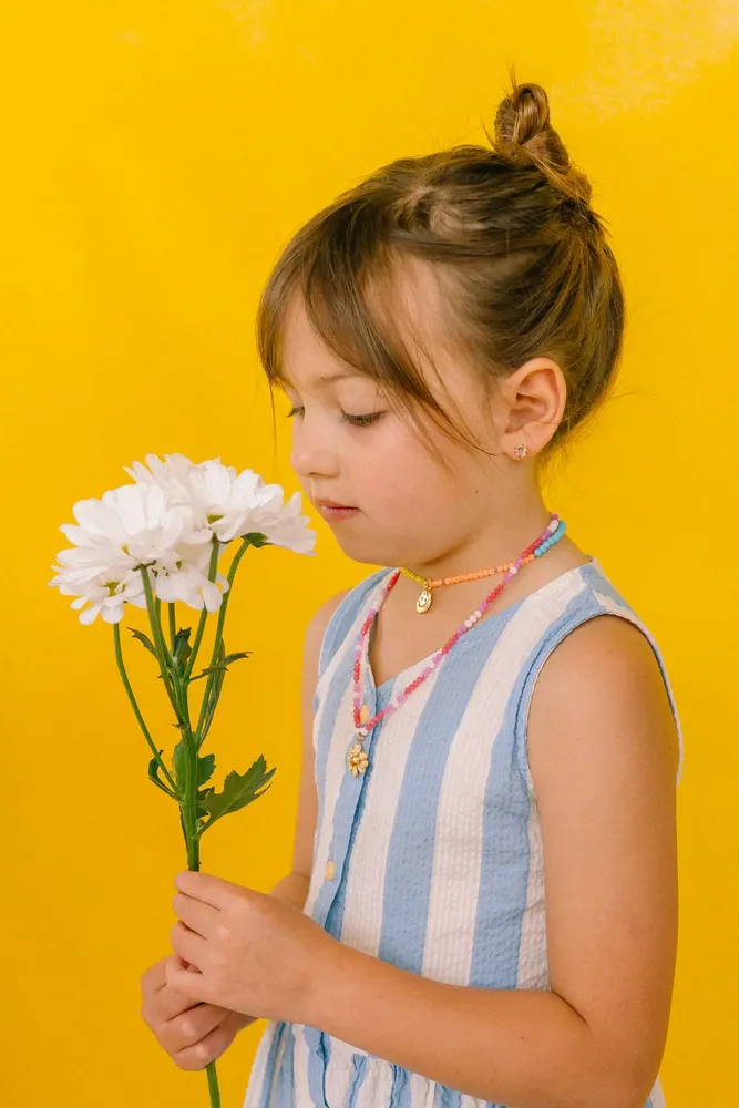 Jewelry - Daisy Flower Beaded Necklace - CÂPÂ JEWELRY