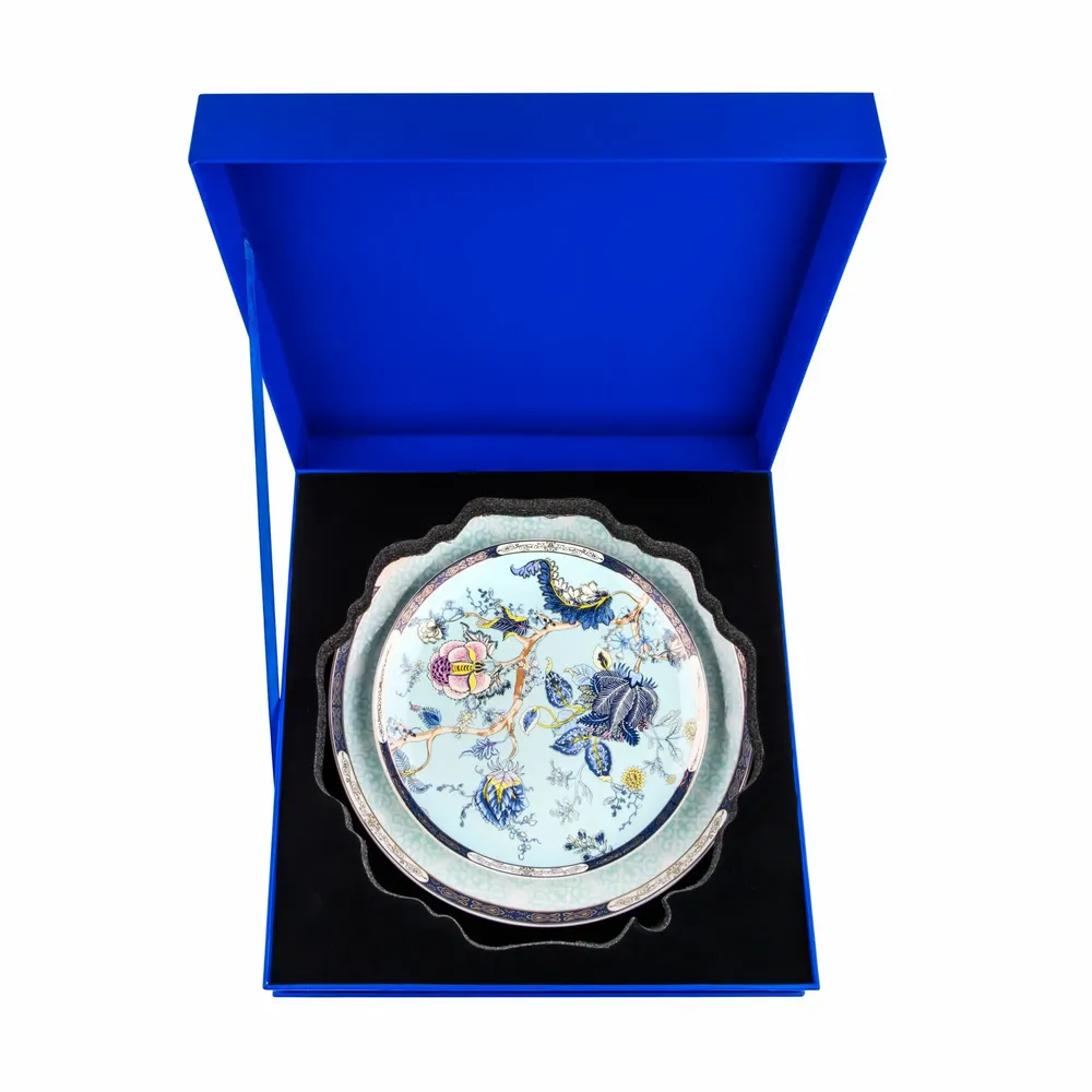 Everyday plates - Oriental Blossom Dinner Set in Serene Blue - TIME FOR TEA