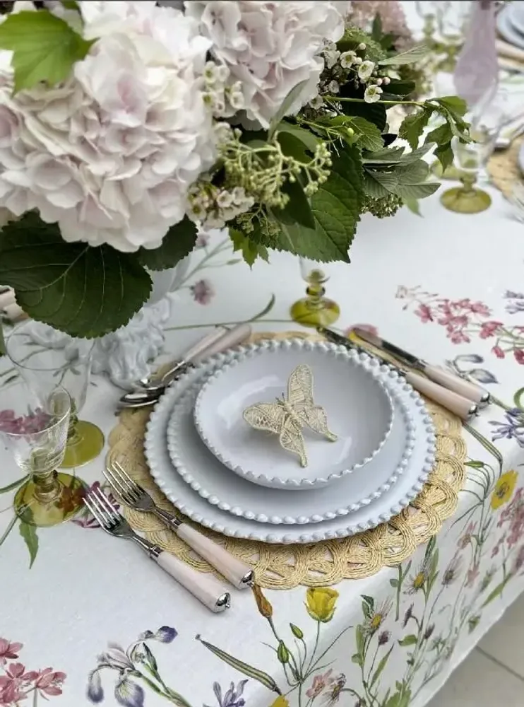 Linge de table textile - Notre nappe et nos serviettes de table en lin pour le mois de juin - SUMMERILL AND BISHOP