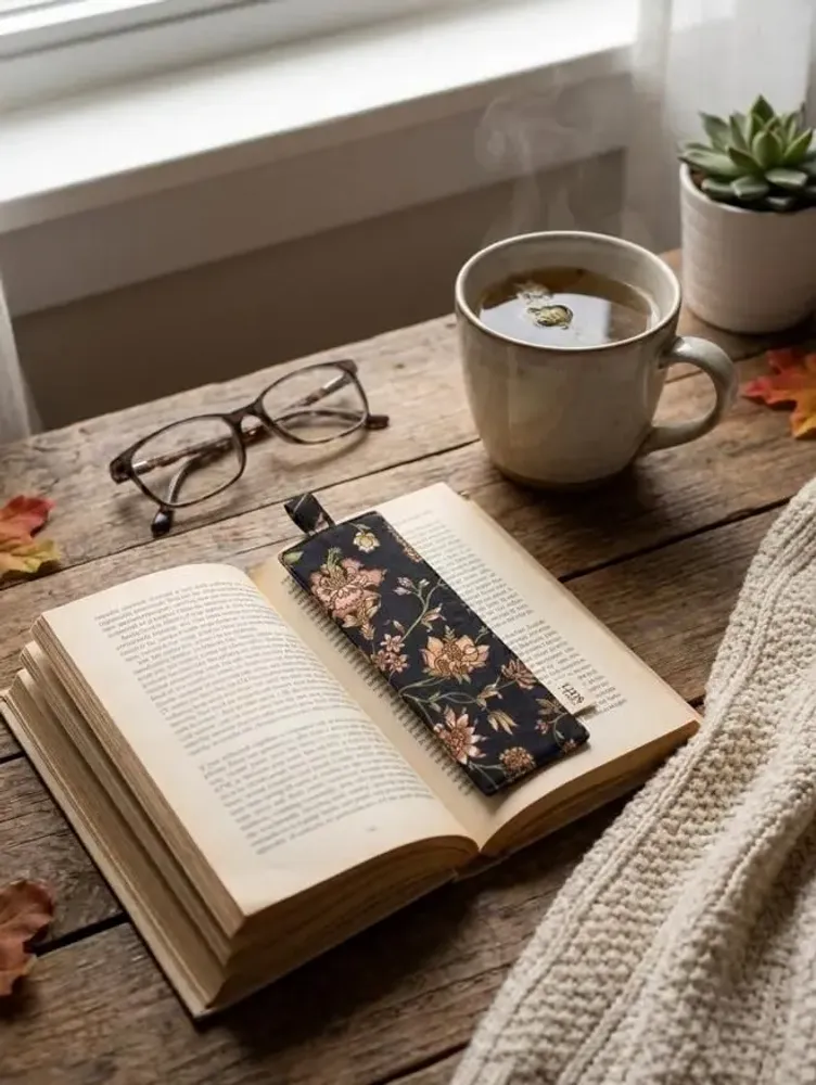 Homewear - Bookmark made from recycled saris - I WAS A SARI