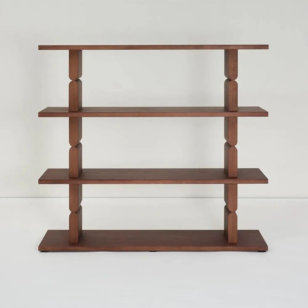 Bookshelves - Bookshelves stained wood noon - NOBODINOZ